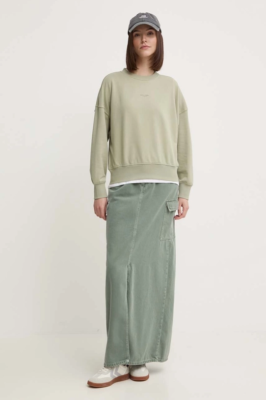 Pepe Jeans fustă din denim MAXI SKIRT HW CLR PL901143 verde AW24