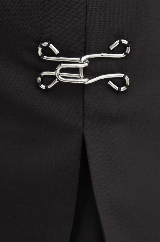 Φούστα από μείγμα μαλλιού Moschino Jeans μαύρο 0107.8226