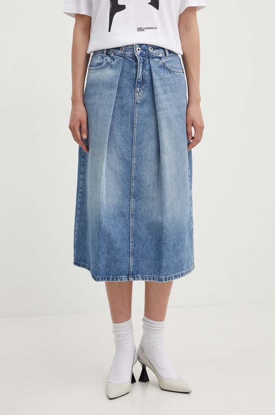 Karl Lagerfeld Jeans gonna di jeans midi blu 245J1200