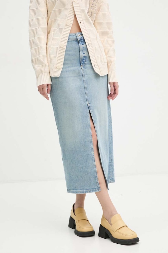 Marc O'Polo fustă din denim uni albastru 408916824061