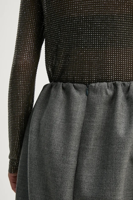 Вовняна спідниця Herskind Evans сірий 5391140