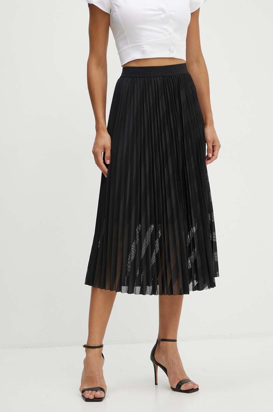 Sukně Karl Lagerfeld midi černá 245W1201