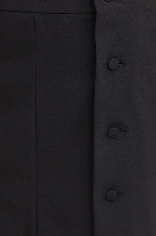 Karl Lagerfeld szoknya gyapjú keverékből fekete 245W1206