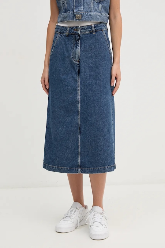 United Colors of Benetton farmer szoknya sima sötétkék 4YO7D003T