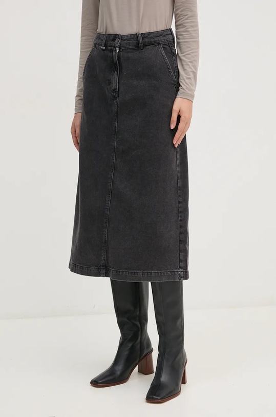 Джинсова спідниця United Colors of Benetton casual чорний 4YO7D003T