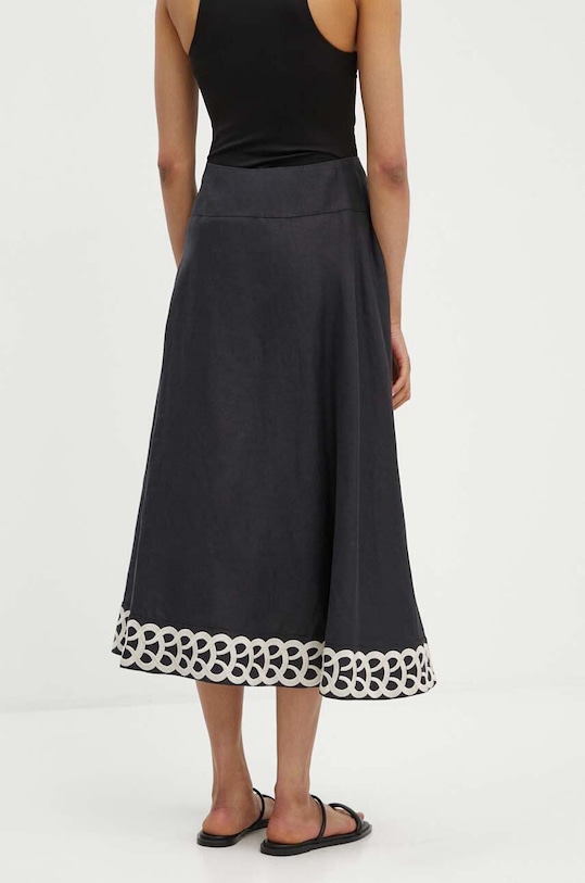 Oblečení Lněná sukně By Malene Birger LEONNE Q70967010 černá