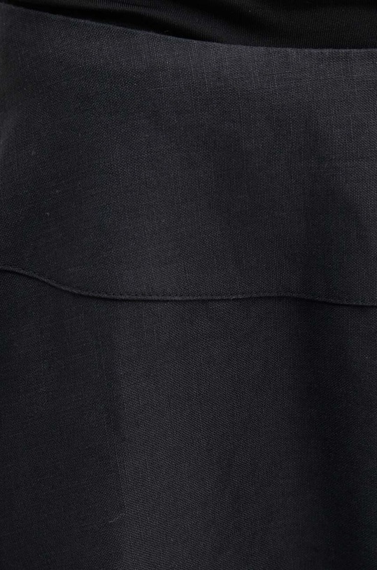 Lněná sukně By Malene Birger LEONNE černá Q70967010