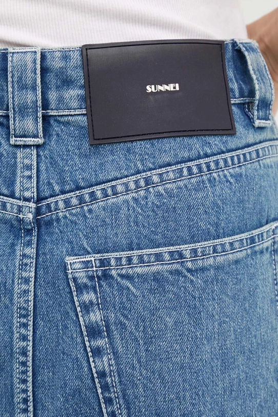 Sunnei fustă din denim albastru RTWWSKR006