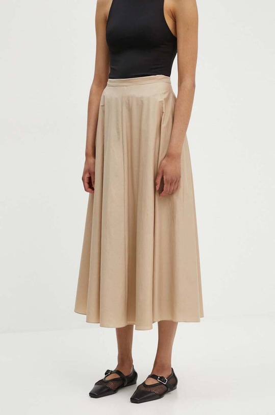 Theory spódnica rozkloszowany beżowy O0504302