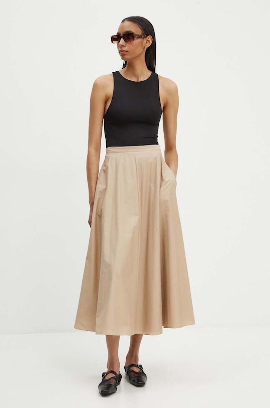 Theory spódnica O0504302 beżowy AW24