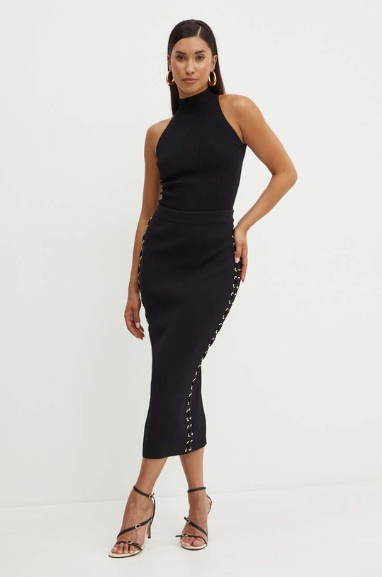 Sukňa MICHAEL Michael Kors MT470E45ZV čierna AW24