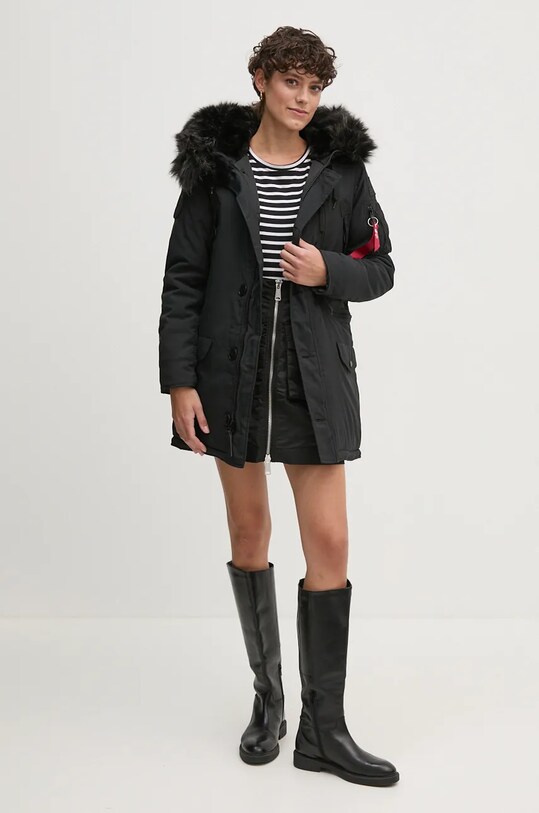 Alpha Industries fustă 148066 negru AW24