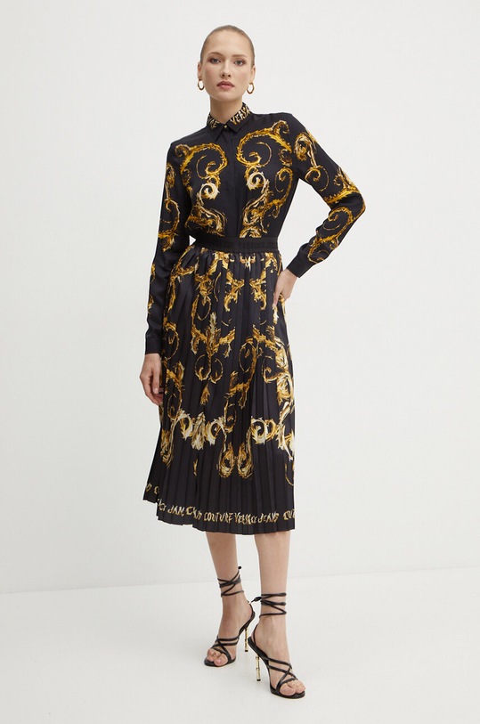 Sukňa Versace Jeans Couture 77HAE8P5.NS541 čierna AW24