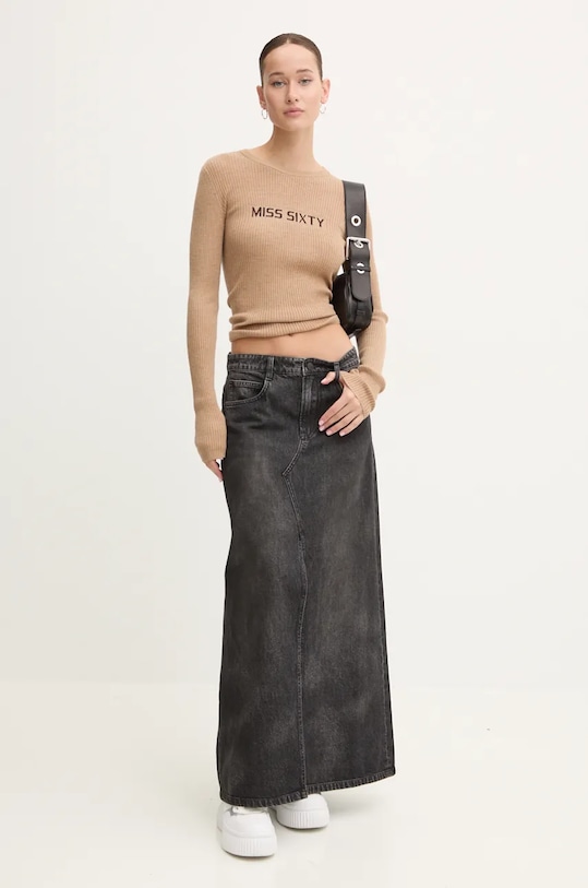 Джинсовая юбка Miss Sixty 6L3KJ5840000 чёрный AW24