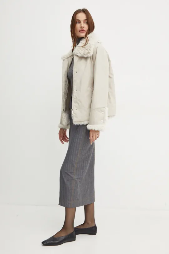 Max Mara Leisure spódnica 2426776058600 szary AW24