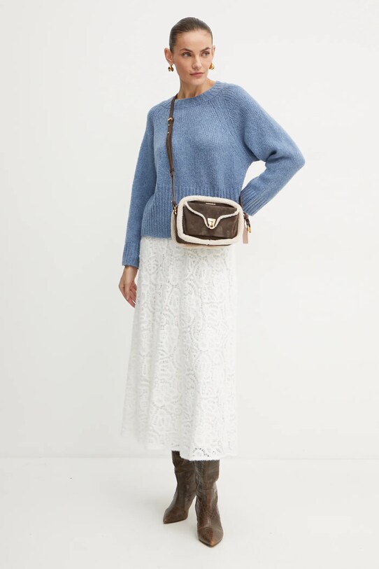 Luisa Spagnoli fustă FASTOSA 541268 bej AW24