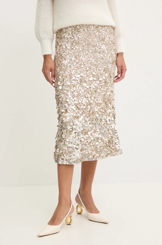 Luisa Spagnoli gonna FILTRO applique beige 541488