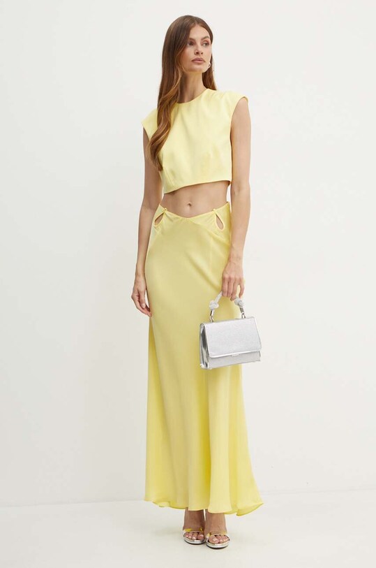 Bardot fusta MARLI 59413SB galben AW24