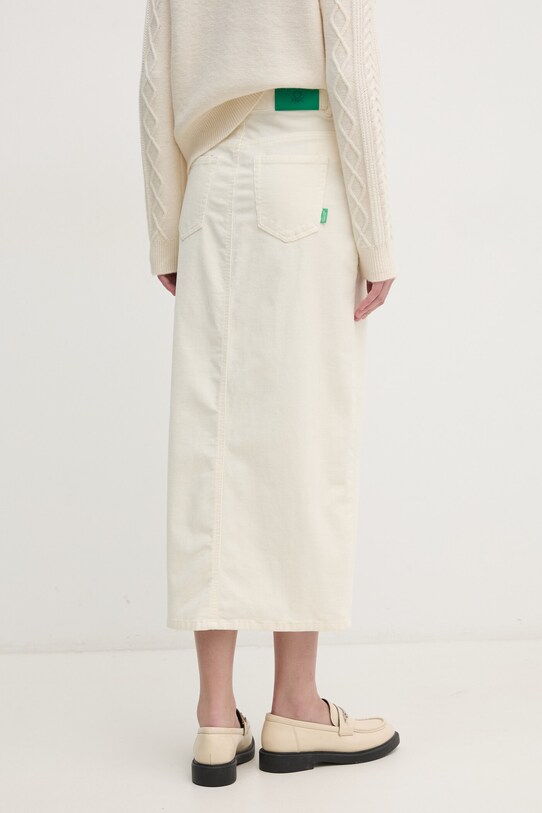 United Colors of Benetton fusta din velur 41ULD0045 bej AW24