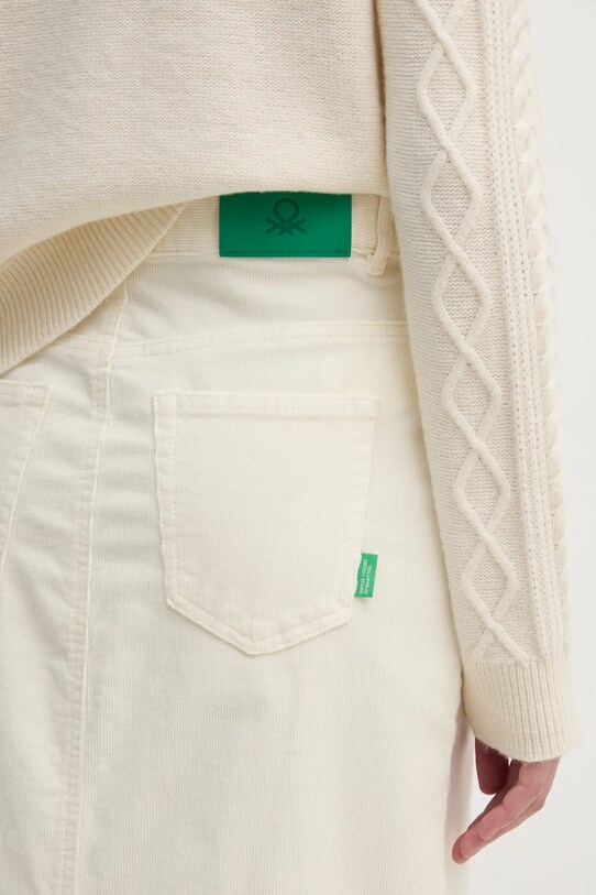 Îmbrăcăminte United Colors of Benetton fusta din velur 41ULD0045 bej