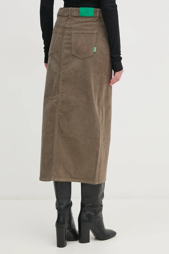 Îmbrăcăminte United Colors of Benetton fusta din velur 41ULD0045 verde