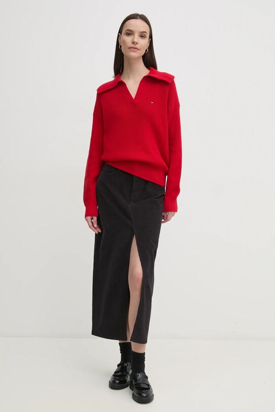 United Colors of Benetton kordbársony szoknya 41ULD0045 fekete AW24