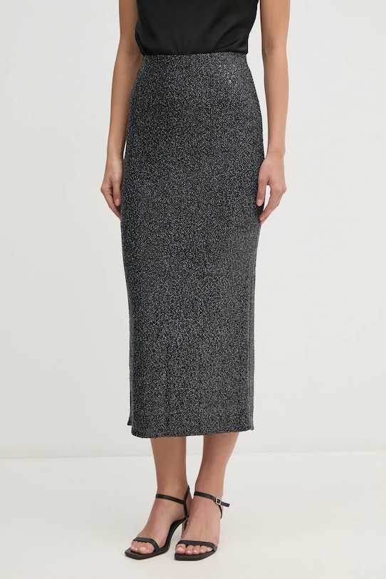 Спідниця United Colors of Benetton midi чорний 4RO6D0046