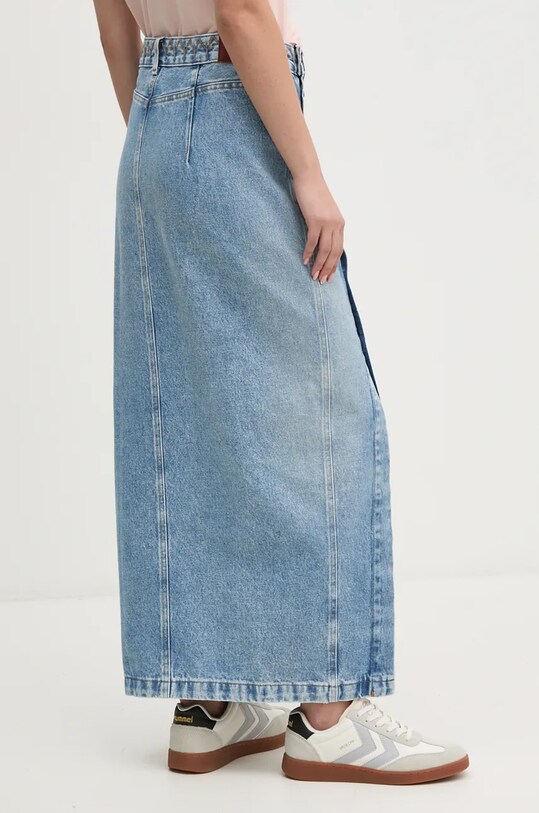 Pepe Jeans spódnica jeansowa MIDI SKIRT UHW EMBRO PL901166 niebieski AW24