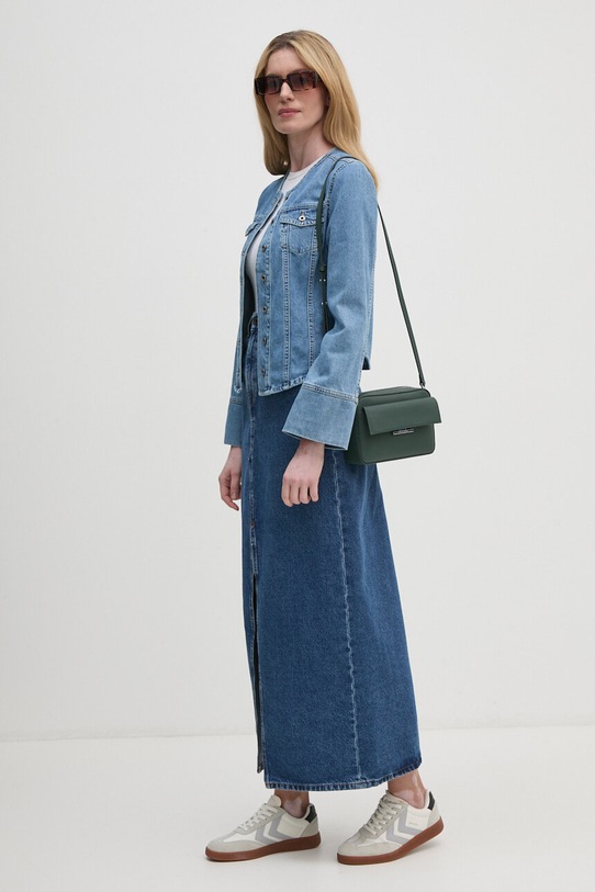 Džínová sukně Pepe Jeans MAXI SKIRT HW PL901168CT9 námořnická modř AW24