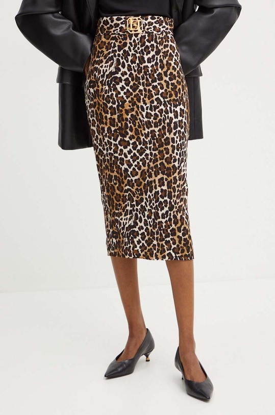 Elisabetta Franchi fusta animal maro GO06947E2