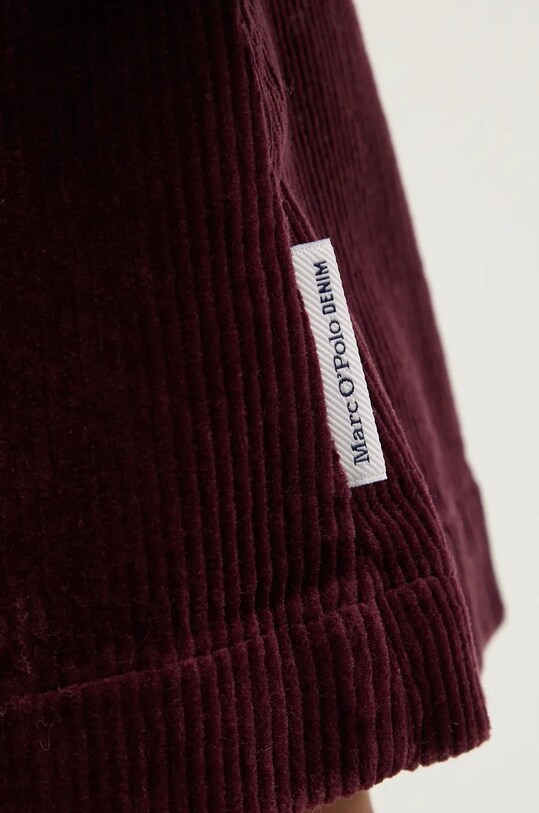 Marc O'Polo spódnica sztruksowa DENIM 5000005188 bordowy
