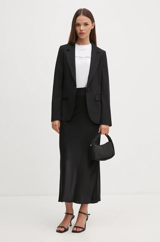 Φούστα Sisley 4RZFL0027 μαύρο AW24