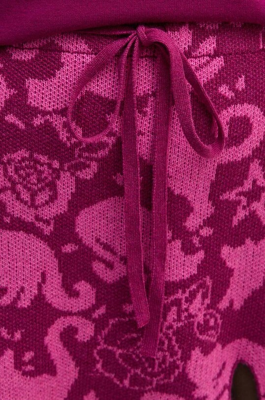 Twinset spódnica z domieszką wełny różowy 242TP3402