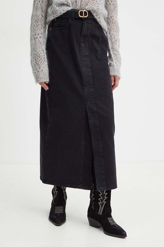 Джинсова спідниця Twinset casual чорний 242TP2601