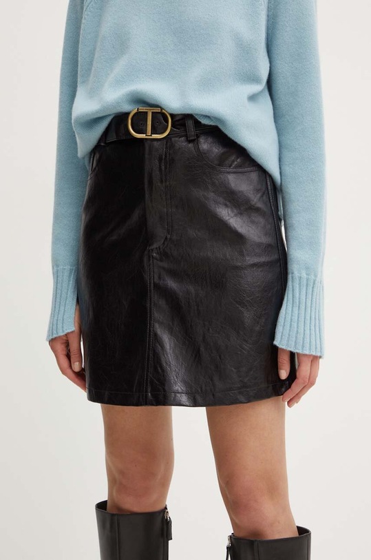 Пола Twinset изчистен черен 242TP2071