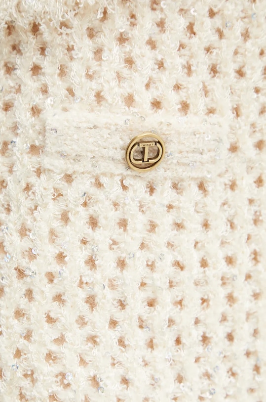 Юбка с примесью шерсти Twinset бежевый 242TP3771