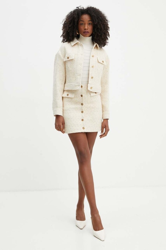 Спідниця з домішкою вовни Twinset 242TP2125 бежевий AW24