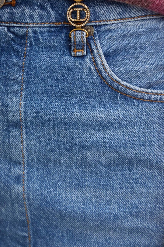 Twinset fustă din denim albastru 242TP2564