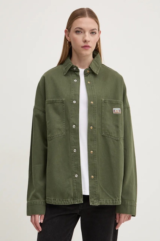 Kaotiko camasa jeans lung verde AP016.02.K002