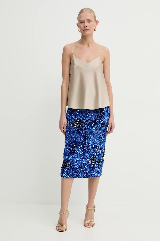 Marella spódnica midi granatowy 2423776052200