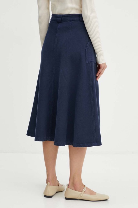 Odzież A.P.C. spódnica bawełniana jupe laurie COGZV.F06410 granatowy