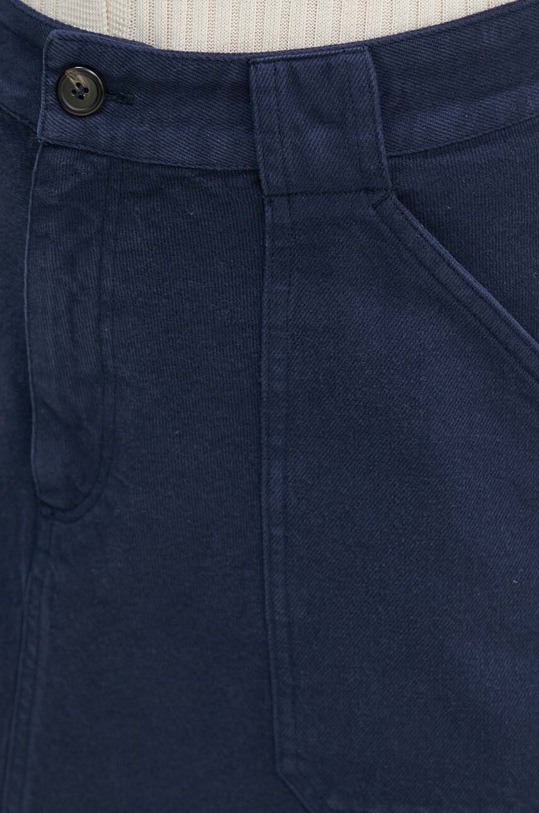 A.P.C. spódnica bawełniana jupe laurie granatowy COGZV.F06410