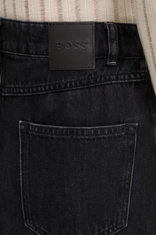 Boss Orange fustă din denim negru 50528376