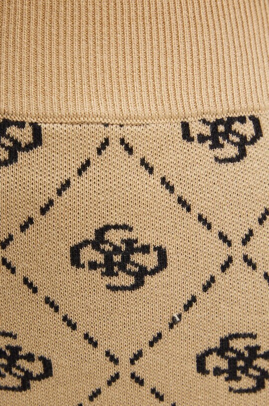 Guess spódnica z domieszką wełny SARAH W4BD0S.Z3JD2 beżowy