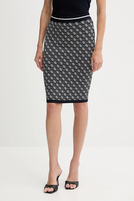 Guess spódnica LISE wzorzyste granatowy W4BD53.Z37K0