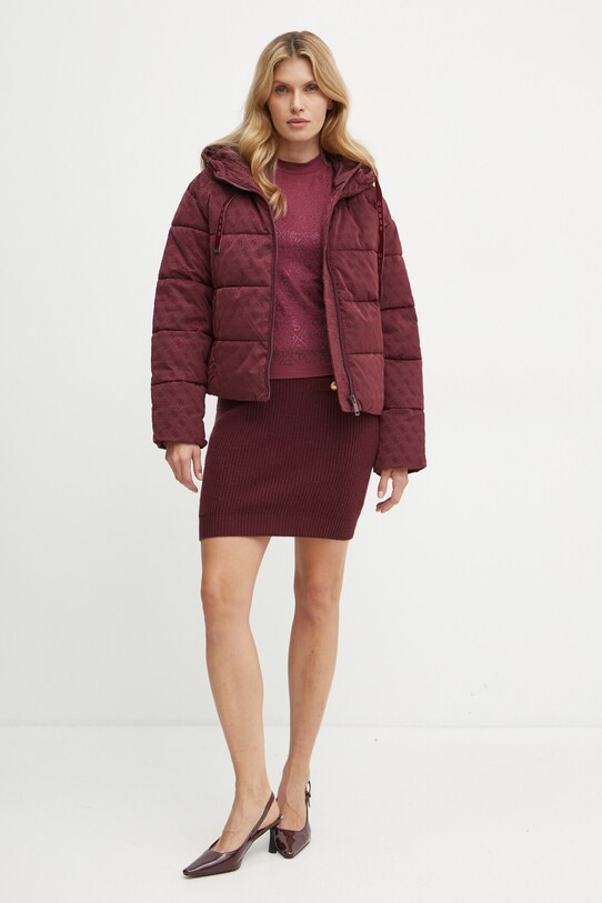 Спідниця з домішкою вовни Guess ZYLEE W4BD64.Z2WX0 бордо AW24