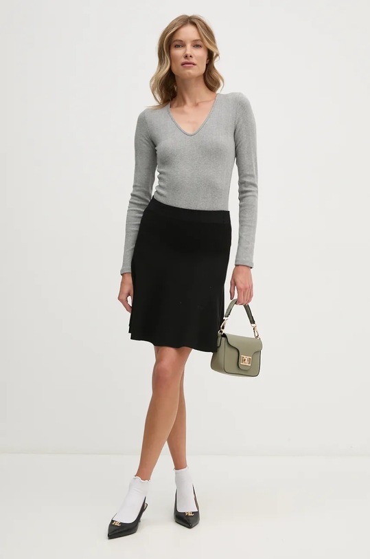Lacoste spódnica JF2540 czarny AW24