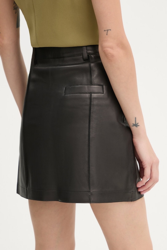 Îmbrăcăminte AERON fusta de piele CRSK162019 negru