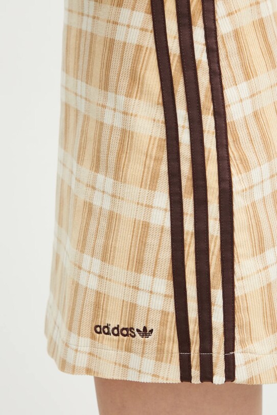 Sukňa adidas Originals Tartan Skirt béžová IX7414