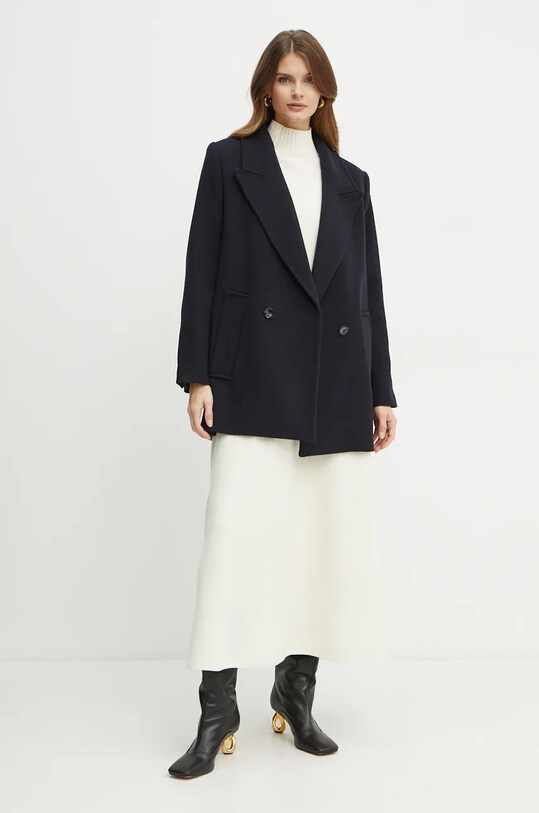 Ivy Oak spódnica wełniana IO113148 beżowy AW24